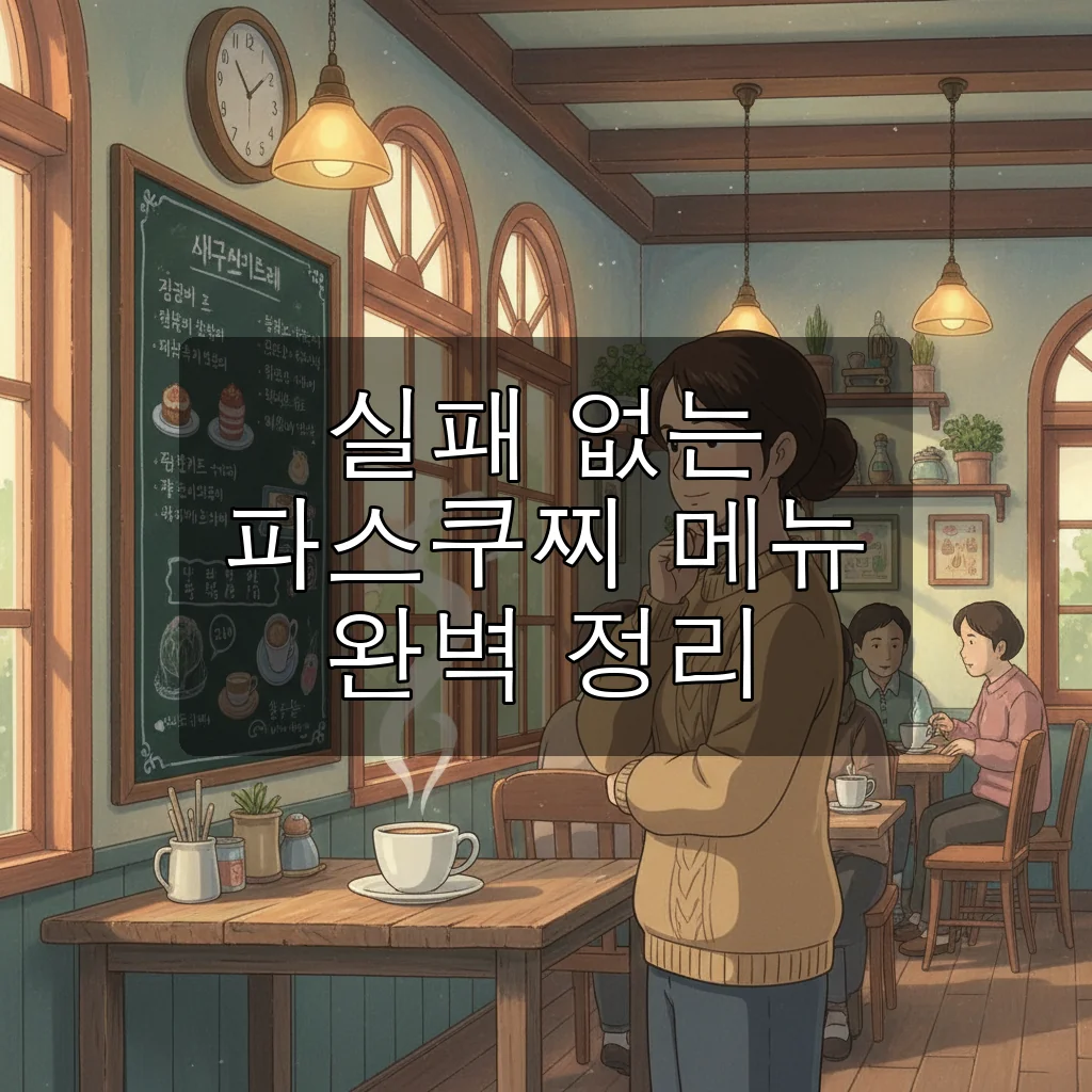 2025 파스쿠찌 메뉴 가격 총정리! 추천 음료부터 할인 꿀팁까지