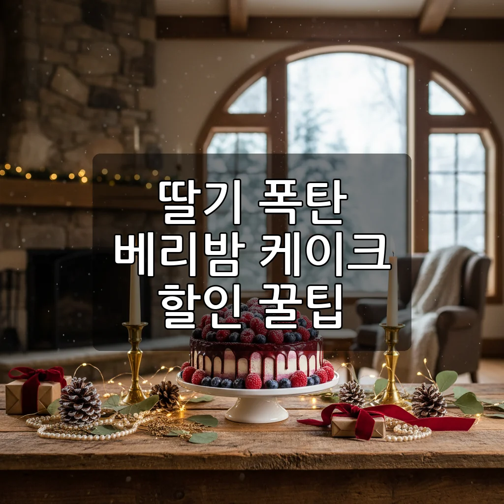 2025 파리바게뜨 베리밤 케이크 가격 및 사전예약 할인 꿀팁