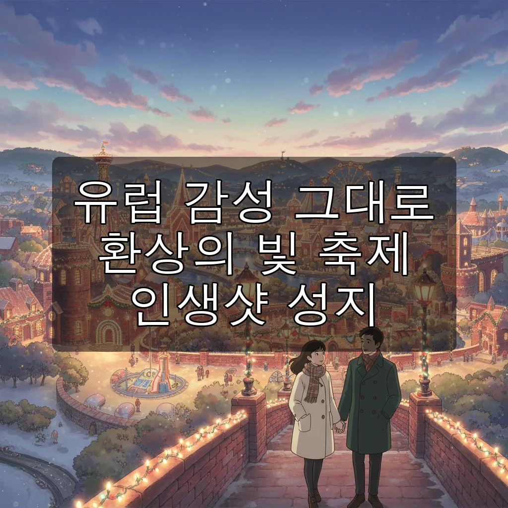 여주 루덴시아 유럽 감성 가득한 빛의 겨울 축제 완벽 가이드