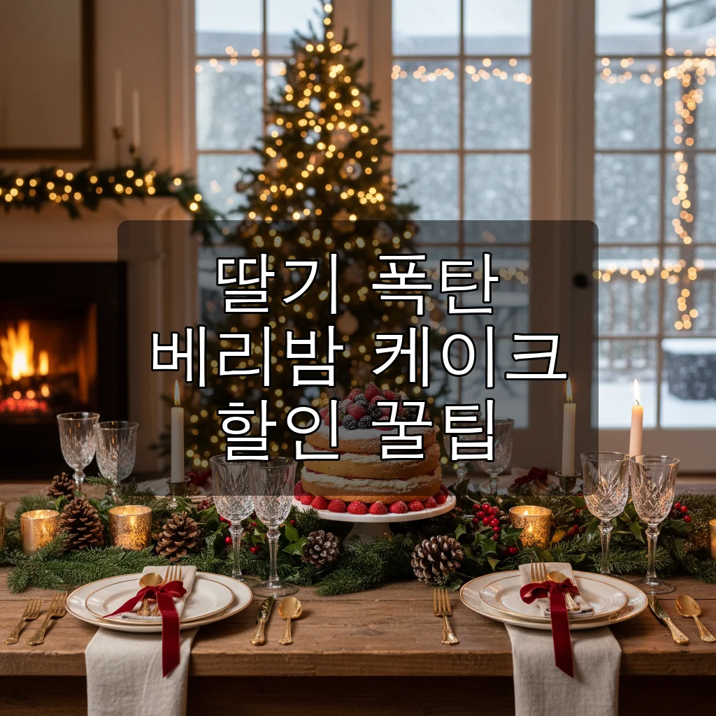 2025 파리바게뜨 크리스마스 케이크 베리밤, 사전예약 할인 꿀팁과 솔직 후기