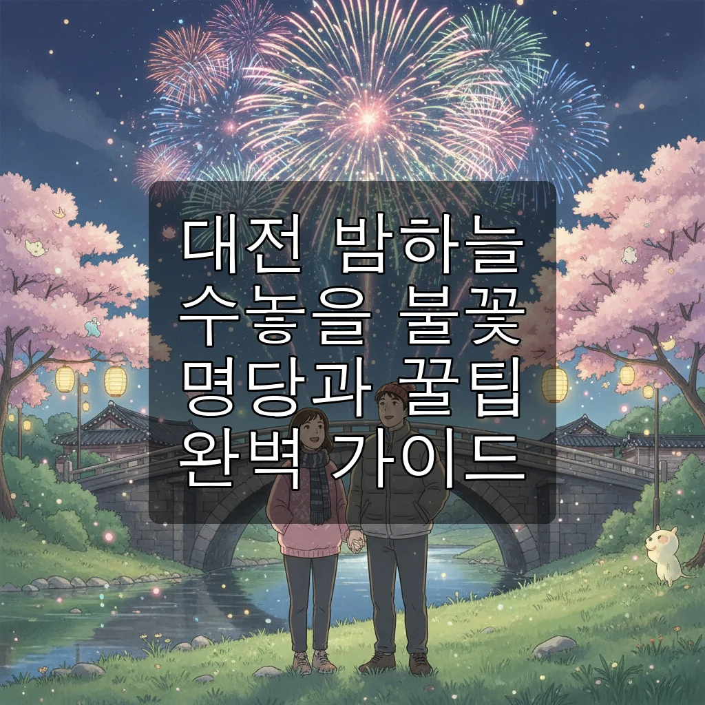 2025 대전 불꽃놀이 명당부터 주차 꿀팁까지! 한화이글스 40주년 기념쇼 완벽 정리