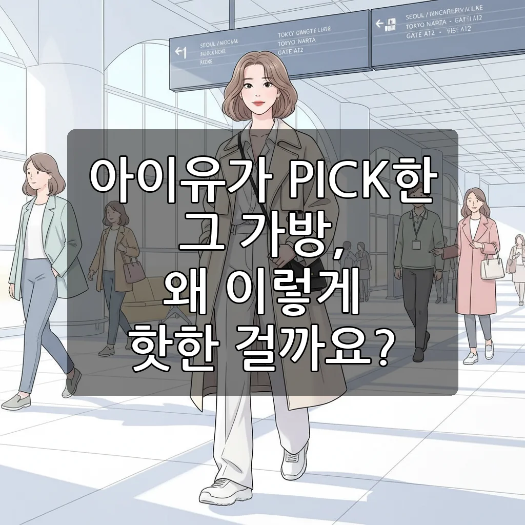 아이유 공항패션 더로우백: 2030 여성들의 워너비 데일리 명품백!