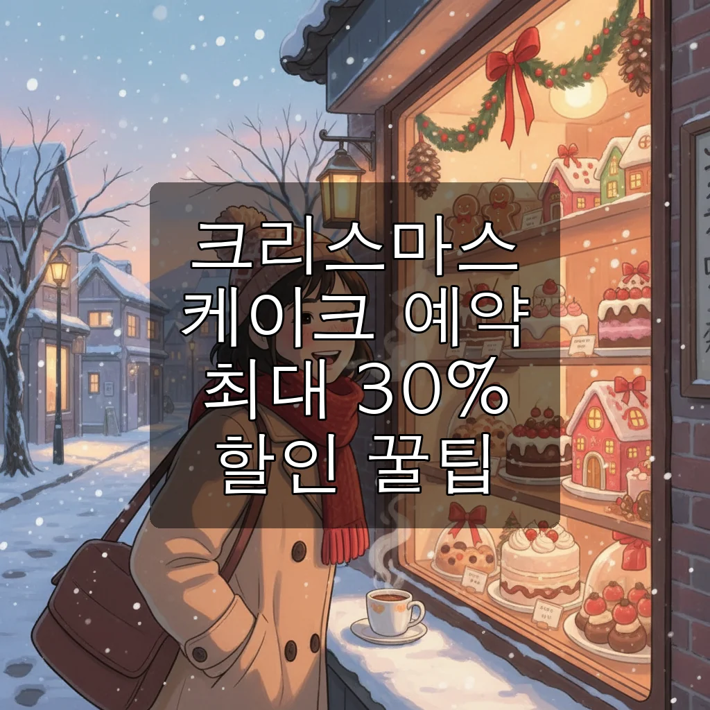 2025 크리스마스 케이크 예약 일정과 브랜드별 할인 혜택 총정리