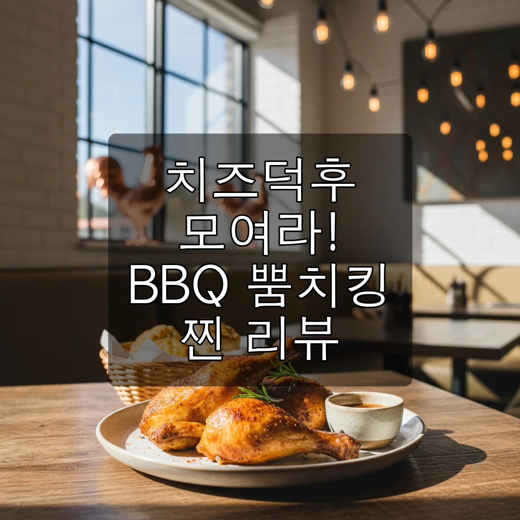 BBQ 뿜치킹: 네 가지 치즈의 황홀경, 시즈닝 치킨의 새로운 기준을 세우다!