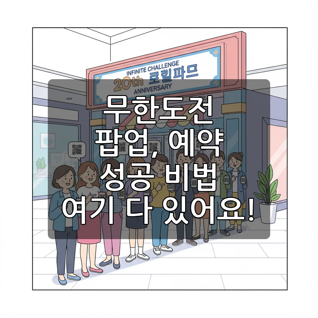 무한도전 팝업스토어 20주년, 놓치면 후회할 역대급 팬심 저격! 예약 꿀팁 대방출