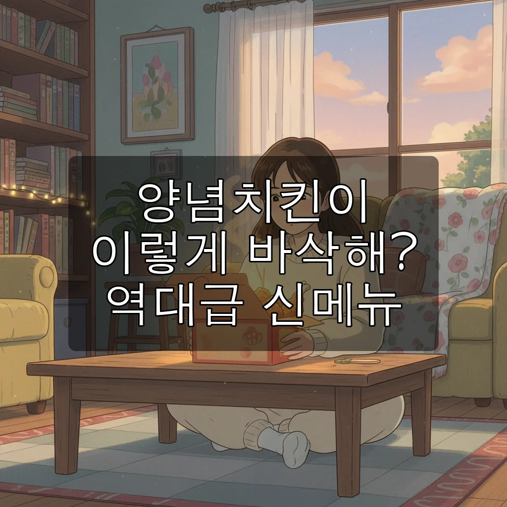 bhc 스윗칠리킹, 눅눅함 없는 바삭 양념치킨의 신세계