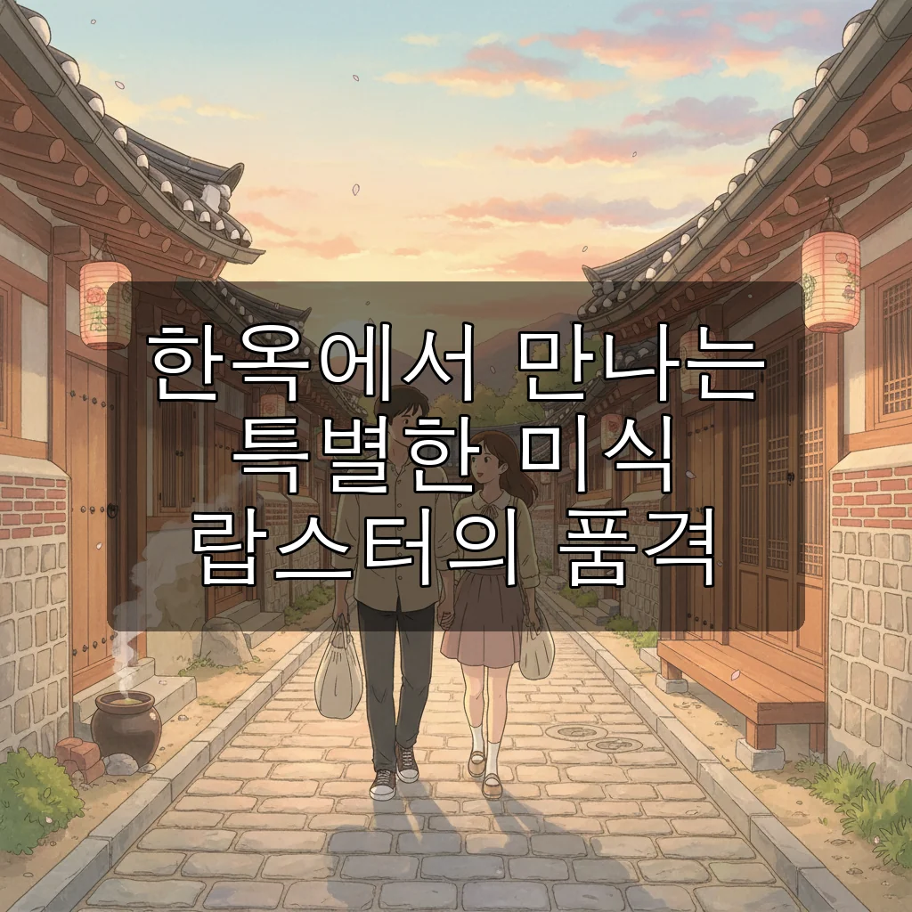 익선동 랍스터, 고즈넉한 한옥에서 즐기는 특별한 미식 여행