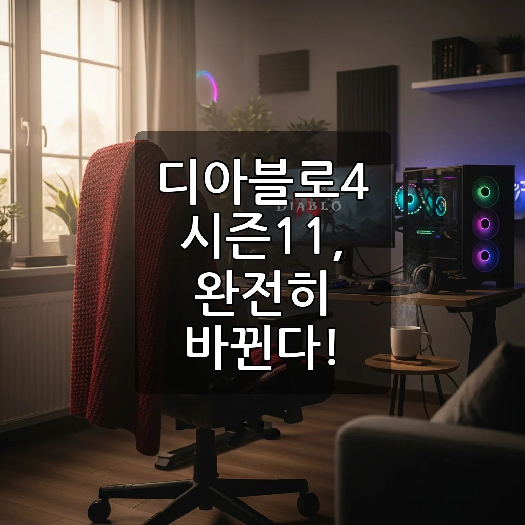 디아블로4 시즌11 '신성한 개입': 완전히 새로워진 성역, 어떻게 준비할까요?