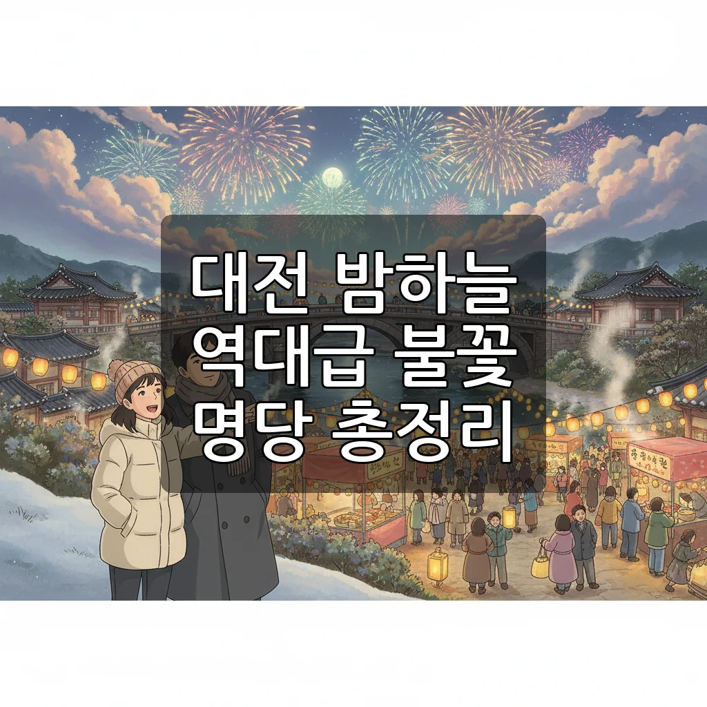 2025 대전 불꽃놀이 명당 주차 꿀팁! 한화이글스 40주년 불꽃쇼 완벽 가이드