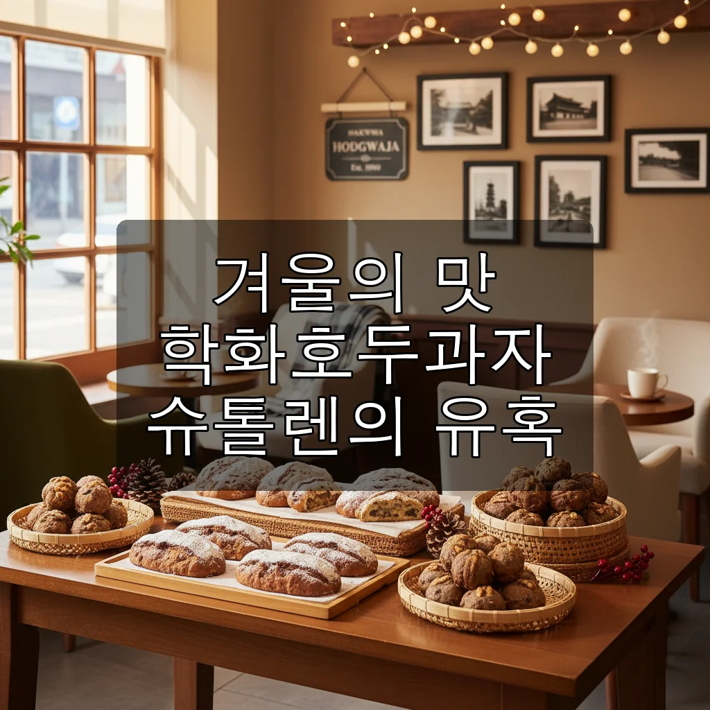 천안 명물 학화호두과자 슈톨렌, 겨울 디저트 끝판왕 등극!