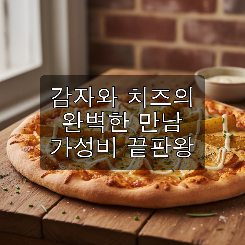 피자스쿨 오지치즈포테이토 피자 가격 칼로리 꿀조합 솔직 정리